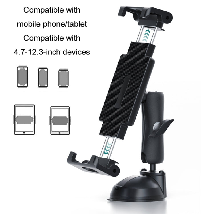 Multifunctional Car Dashboard Mobile Phone Folding Holder, Style: Suction Cup Base Type C - Car Holders by PMC TechLife | Online Shopping South Africa | PMC TechLife | Buy Now Pay Later Mobicred