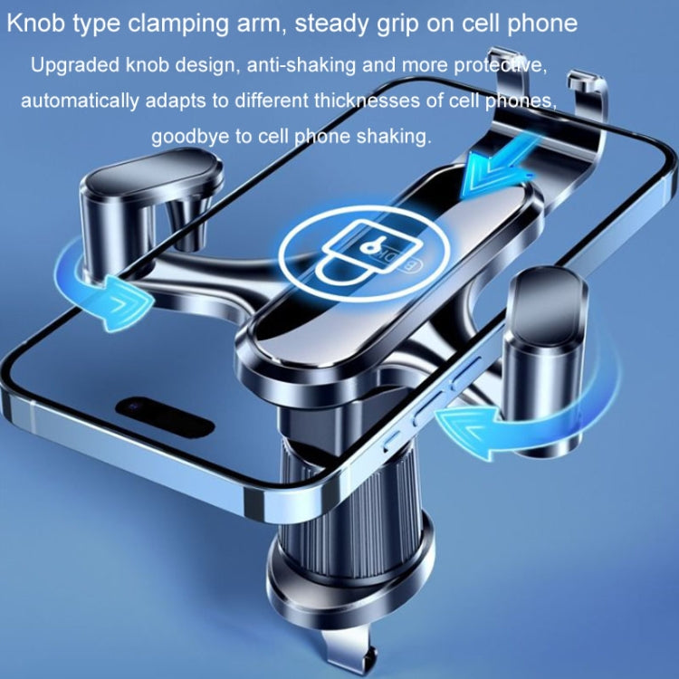 BUDK Triangle Gravity Sensor Car Phone Bracket Car Air Vent Navigation Holder, Model: Suction Cup Base Model - Car Holders by BUDK | Online Shopping South Africa | PMC TechLife | Buy Now Pay Later Mobicred