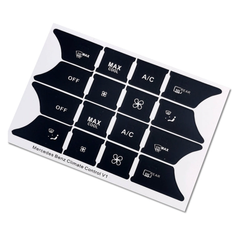 For Mercedes-Benz CLS/C218/SLK/W172/W204/GLK Air Conditioning Button Repair Sticker(Style 2) - Decorative Sticker by PMC TechLife | Online Shopping South Africa | PMC TechLife | Buy Now Pay Later Mobicred