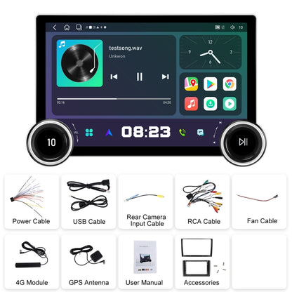 11.8 Inch 4+64G Dual Knob Player Android Large Screen Navigation Wireless CarPlay Reversing Image(Standard) - Car MP3 & MP4 & MP5 by PMC Jewellery | Online Shopping South Africa | PMC Jewellery | Buy Now Pay Later Mobicred