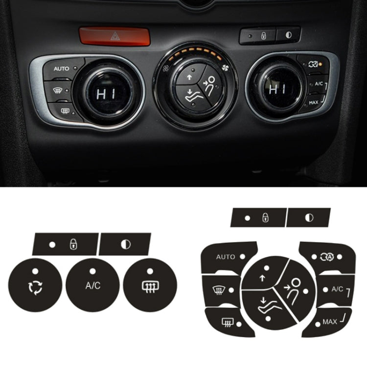 For Citroen C4L 2014-2018 Air Conditioning Door Lock Button Repair Sticker(Automatic AC) - Decorative Sticker by PMC TechLife | Online Shopping South Africa | PMC TechLife | Buy Now Pay Later Mobicred