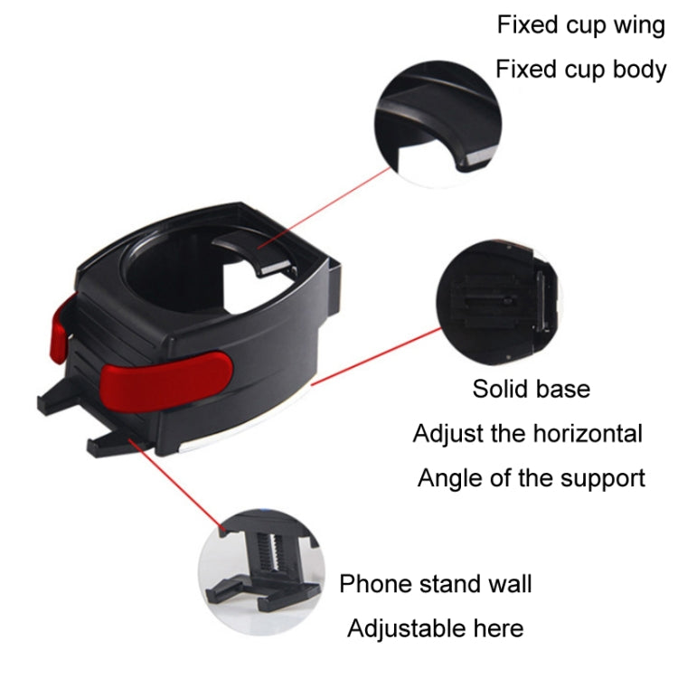 Car Air Conditioner Air Outlet Mobile Phone Water Cup Holder(Red) - Car Drink Holders by PMC TechLife | Online Shopping South Africa | PMC TechLife | Buy Now Pay Later Mobicred