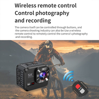 VIRAN V8 5K Ultra-Clear Outdoor Diving Anti-Shake Sports Camera Cycling Helmet Driving Recorder(Black) - Other Camera by VIRAN | Online Shopping South Africa | PMC Jewellery