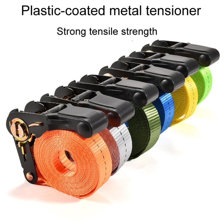 Motorcycle Ratchet Tensioner Cargo Bundling And Luggage Fixing Straps, Specification: Orange 4m - Towing Bars by PMC TechLife | Online Shopping South Africa | PMC TechLife | Buy Now Pay Later Mobicred