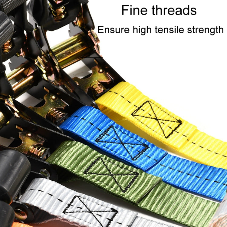 Motorcycle Ratchet Tensioner Cargo Bundling And Luggage Fixing Straps, Specification: Orange 3m - Towing Bars by PMC TechLife | Online Shopping South Africa | PMC TechLife | Buy Now Pay Later Mobicred