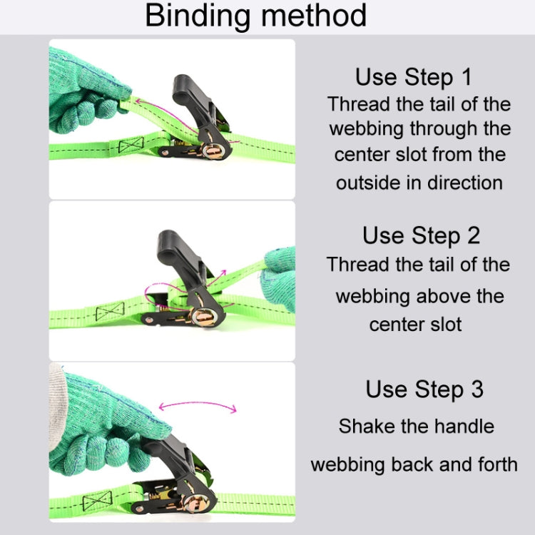 Motorcycle Ratchet Tensioner Cargo Bundling And Luggage Fixing Straps, Specification: Black 1m - Towing Bars by PMC TechLife | Online Shopping South Africa | PMC TechLife | Buy Now Pay Later Mobicred
