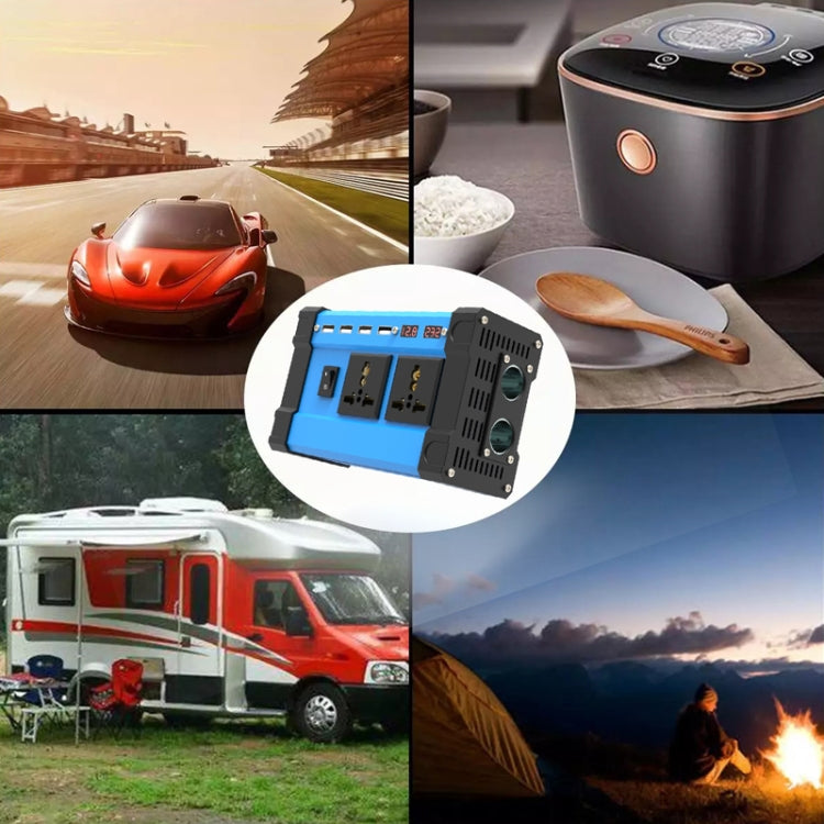 12V To 220V 500W Car Digital Display Inverter - Modified Square Wave by PMC TechLife | Online Shopping South Africa | PMC TechLife | Buy Now Pay Later Mobicred
