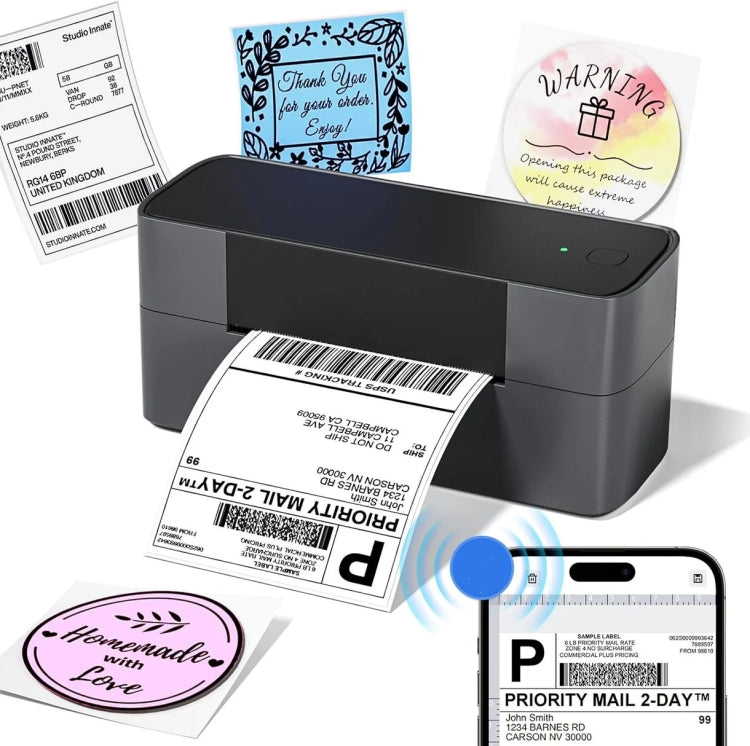 Phomemo PM245-BT Bluetooth Shipping Label Printer Support Labels Width  1- 4.6 Inch(EU Plug) - free shipping - PMC TechLife - Order now!