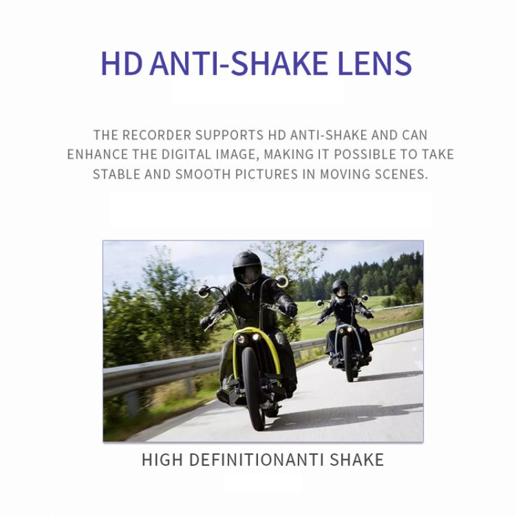 3 inch Motorcycle High-definition Dual-lens Driving Recorder - Electrical Instruments by PMC TechLife | Online Shopping South Africa | PMC TechLife | Buy Now Pay Later Mobicred