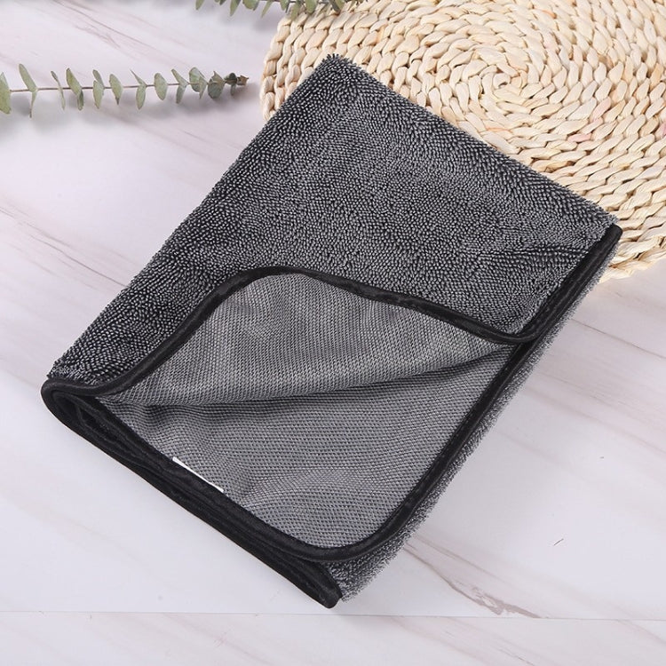 60x160cm Thickened Twisted Braid Cloth Absorbent Car Cleaning Towel(Dark Gray 1pcs) - Car washing supplies by PMC TechLife | Online Shopping South Africa | PMC TechLife | Buy Now Pay Later Mobicred