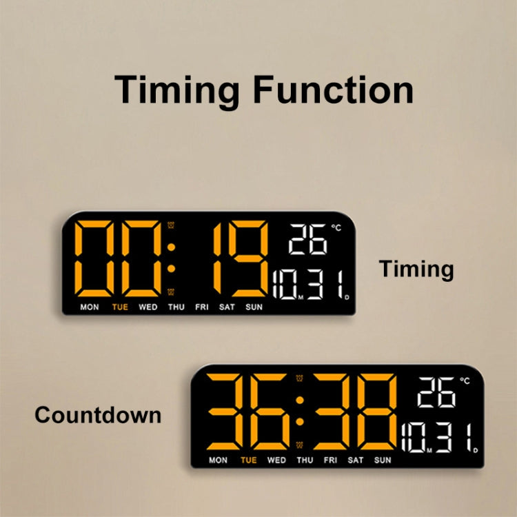 LED Screen Digital Display Desktop Alarm Clock Multifunctional Decoration Wall Clock(Red) - Alarm Clocks by PMc TechLife | Online Shopping South Africa | PMc TechLife | Buy Now Pay Later Mobicred