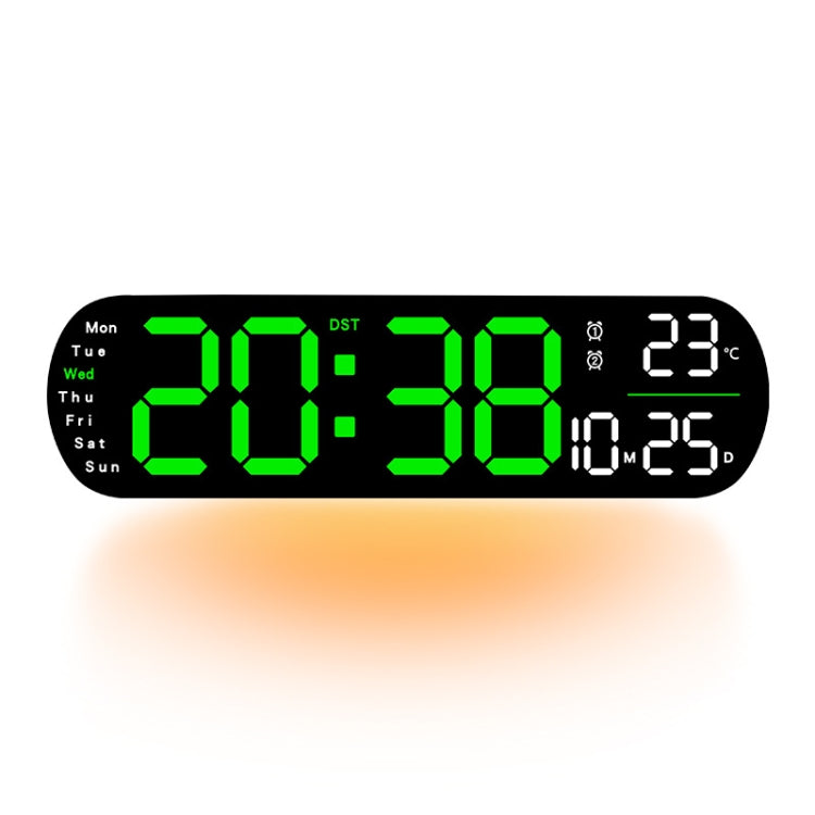 Remote Control Digital Display Atmosphere Light Wall Clock Living Room Decoration Clock, Color: Green - Wall Clock by PMc TechLife | Online Shopping South Africa | PMc TechLife | Buy Now Pay Later Mobicred