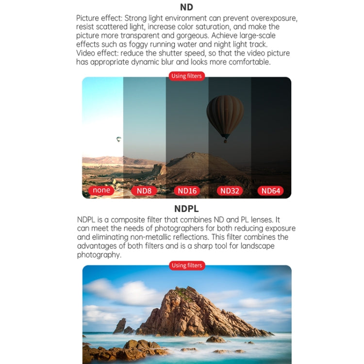 JSR-2050-17 ND8+ND16+ND32 For DJI Avata 2 Traverser Filter Accessories Camera Scrim Polarizing Lens - Lens Filter by JSR | Online Shopping South Africa | PMC TechLife | Buy Now Pay Later Mobicred