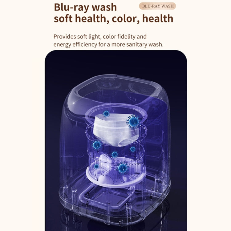 Small Household Portable Underwear Washing Machine, Size: UK Plug(Milk Yellow) - free shipping - PMC TechLife - Order now!
