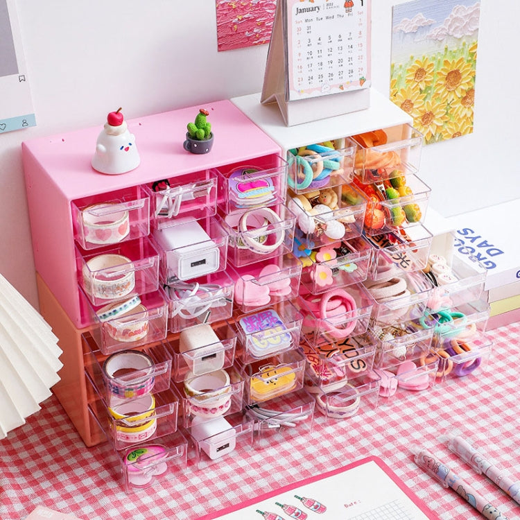 Transparent Desktop Small Objects Compartment Drawer Organizer Hair Accessories Storage Case, Color: 9 Grids White - free shipping - PMc TechLife - Order now!