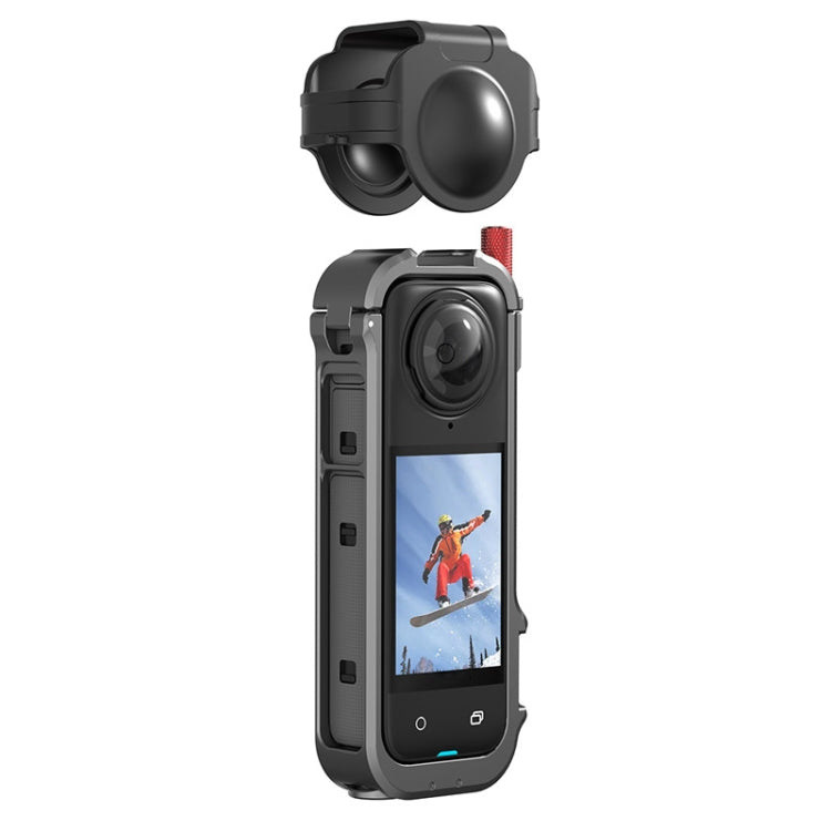 For Insta360 X4 Metal Frame Action Camera Rabbit Cage Expansion Bracket - Mount & Holder by PMC TechLife | Online Shopping South Africa | PMC TechLife
