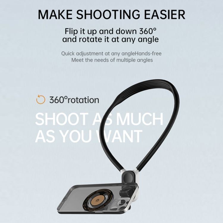 Magnetic Hanging Neck Holder For Mobile Phones/Action Cameras(Black) - DJI Mount & Holder by PMC TechLife | Online Shopping South Africa | PMC TechLife | Buy Now Pay Later Mobicred