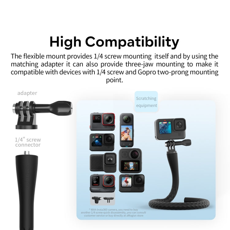 aMagisn AM10 Flexible Stand Octopus Sports Camera Cycling Vlog Accessories - free shipping - PMC TechLife - Order now!