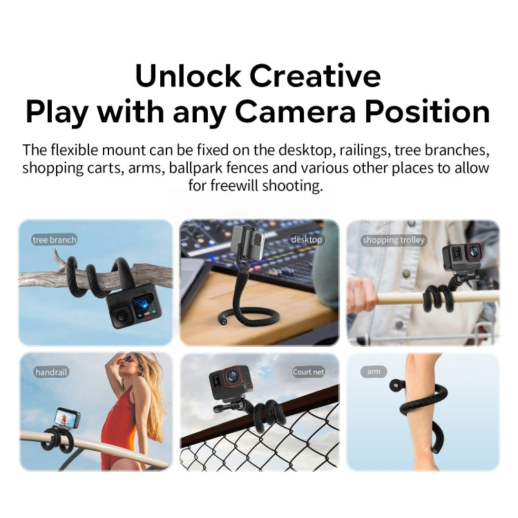aMagisn AM10 Flexible Stand Octopus Sports Camera Cycling Vlog Accessories - Mount & Holder by aMagisn | Online Shopping South Africa | PMC Jewellery