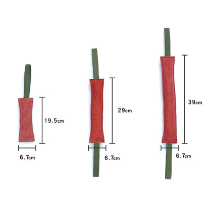 6.7 x 20cm Cowhide Training Dog Bite Stick Pet Toning Toys(Brick Red) - Training Aids by PMC Jewellery | Online Shopping South Africa | PMC Jewellery | Buy Now Pay Later Mobicred