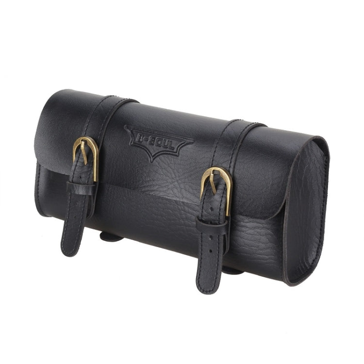 B-SOUL Bicycle Electric Scooter Riding Retro Front Head Bag(Black) - Bicycle Bags by B-SOUL | Online Shopping South Africa | PMC TechLife | Buy Now Pay Later Mobicred