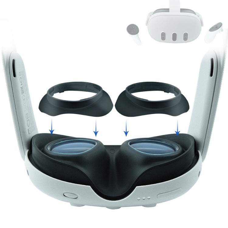 For Meta Quest 3 VR Glasses Lens Protector Frame to Prevent Your Glasses from Scratching VR Lenses - VR Accessories by PMC TechLife | Online Shopping South Africa | PMC TechLife | Buy Now Pay Later Mobicred
