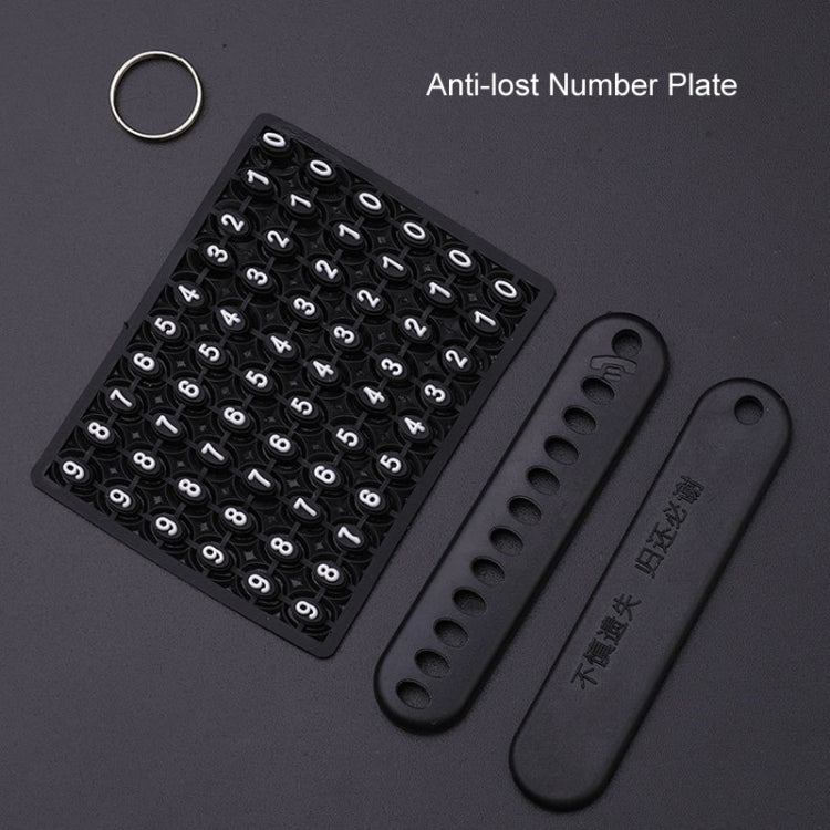 For Renault Car Key Cover Multifunctional Keychain Anti-lost Number Plate(B) - Car Key Cases by PMC TechLife | Online Shopping South Africa | PMC TechLife | Buy Now Pay Later Mobicred