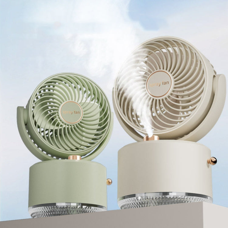 USB Charging Cooler Air Conditioning Fan Desktop Cooling Fan Swing Humidifier(Green) - Electric Fans by PMC TechLife | Online Shopping South Africa | PMC TechLife | Buy Now Pay Later Mobicred