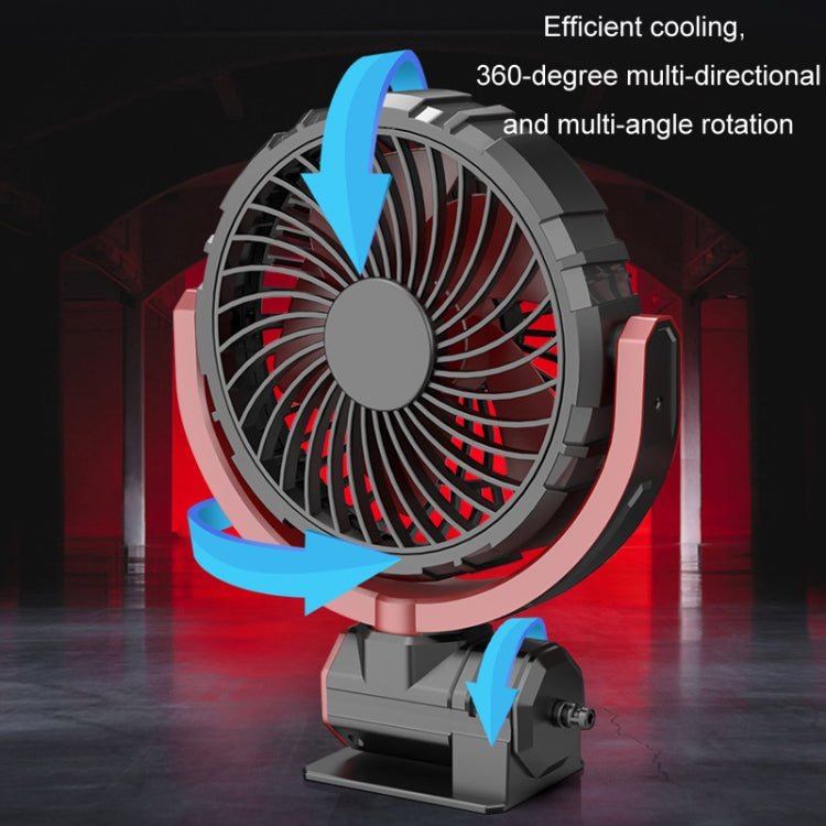 Car Foldable Steering USB Single-Head Fan(Black Red) - free shipping - PMC TechLife - Order now!