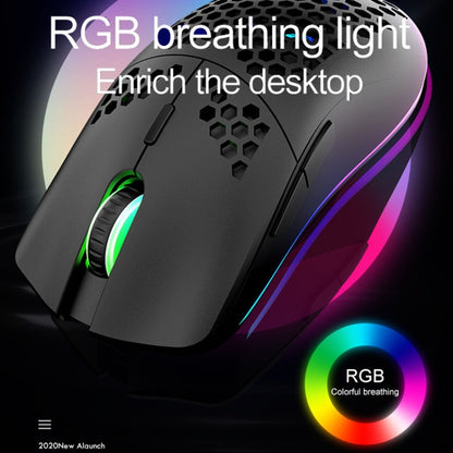 XUNSVFOX XYH80 Hollow Hole Rechargeable Wireless Gaming Mouse RGB Light Computer Office Mouse(Black) - Wireless Mice by XUNSVFOX | Online Shopping South Africa | PMC Jewellery | Buy Now Pay Later Mobicred