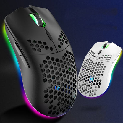 XUNSVFOX XYH80 Hollow Hole Rechargeable Wireless Gaming Mouse RGB Light Computer Office Mouse(Black) - Wireless Mice by XUNSVFOX | Online Shopping South Africa | PMC Jewellery | Buy Now Pay Later Mobicred