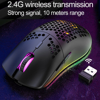 XUNSVFOX XYH80 Hollow Hole Rechargeable Wireless Gaming Mouse RGB Light Computer Office Mouse(Black) - Wireless Mice by XUNSVFOX | Online Shopping South Africa | PMC Jewellery | Buy Now Pay Later Mobicred