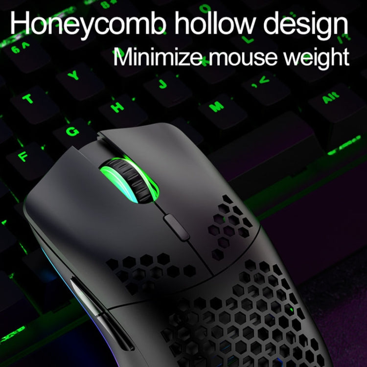 XUNSVFOX XYH80 Hollow Hole Rechargeable Wireless Gaming Mouse RGB Light Computer Office Mouse(White) - Wireless Mice by XUNSVFOX | Online Shopping South Africa | PMC Jewellery | Buy Now Pay Later Mobicred