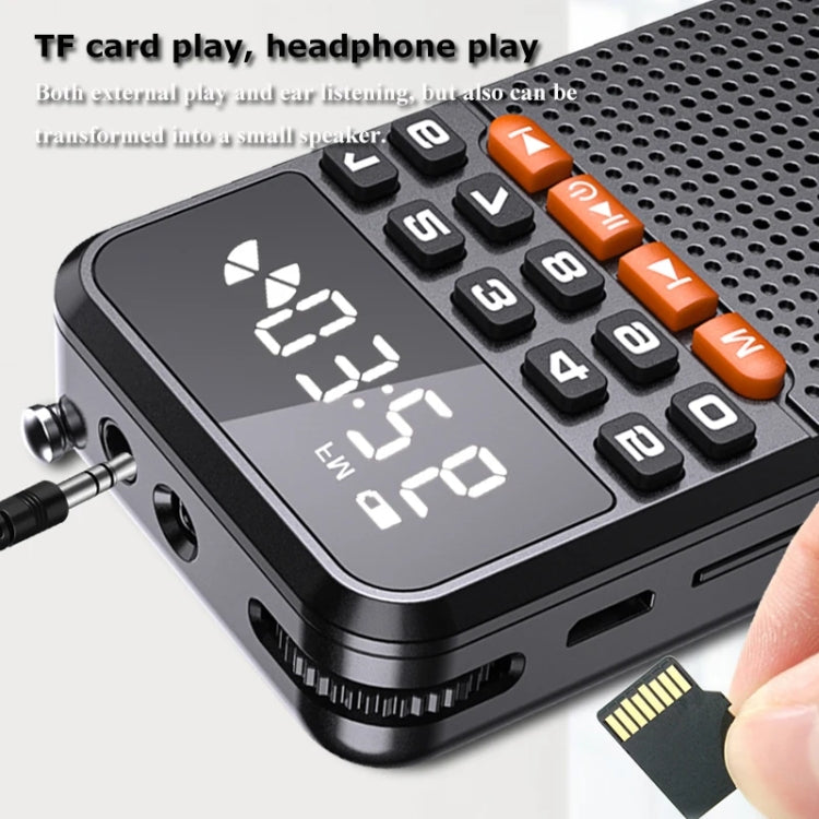 Rolton T1 Portable Radio Receiver Old People Singing Opera Player Mini Stereo Walkman(Gold) - Radio Player by Rolton | Online Shopping South Africa | PMC TechLife | Buy Now Pay Later Mobicred