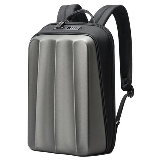 Bopai 61-122579 Large Capacity Hard Shell Password Lock Waterproof Business Laptop Backpack(Grey) - Backpack by Bopai | Online Shopping South Africa | PMC Jewellery | Buy Now Pay Later Mobicred