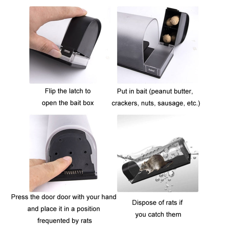 Household Transparent Plastic Highly Sensitive Automatic Pedal Mousetrap(SJZ034) - Traps by PMC TechLife | Online Shopping South Africa | PMC TechLife | Buy Now Pay Later Mobicred