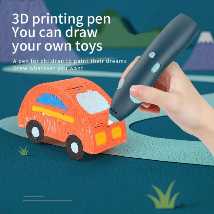 USB Charging Low-Temperature Wireless Graffiti Printing Pen Set Children DIY 3D Painting Pen(Blue) - 3D Printer by PMC Jewellery | Online Shopping South Africa | PMC Jewellery | Buy Now Pay Later Mobicred