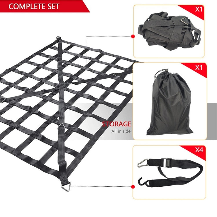 208x127cm Truck Bed Cargo Net Pickup Bed Netting Strap - Stowing Tidying by PMC TechLife | Online Shopping South Africa | PMC TechLife | Buy Now Pay Later Mobicred