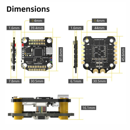 SpeedyBee F405 V3 50A Stack 3-6S Lipo Barometer For RC Drone - Flight Controller by PMC Jewellery | Online Shopping South Africa | PMC Jewellery | Buy Now Pay Later Mobicred