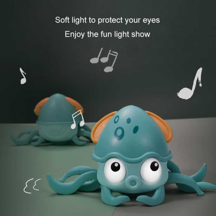 Children Electrical Sensor Octopus Toy Automatic Obstacle Avoidance Sound Light Crawling Quirky Toy(Green) - Electronic Pets by PMC Jewellery | Online Shopping South Africa | PMC Jewellery | Buy Now Pay Later Mobicred