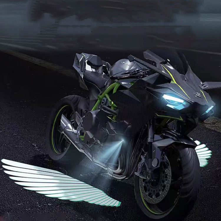 1pair Motorcycle Angel Wings Welcome Light LED Chassis Modified Wings Projector Light(Red) - Decorative Lights by PMC TechLife | Online Shopping South Africa | PMC TechLife | Buy Now Pay Later Mobicred