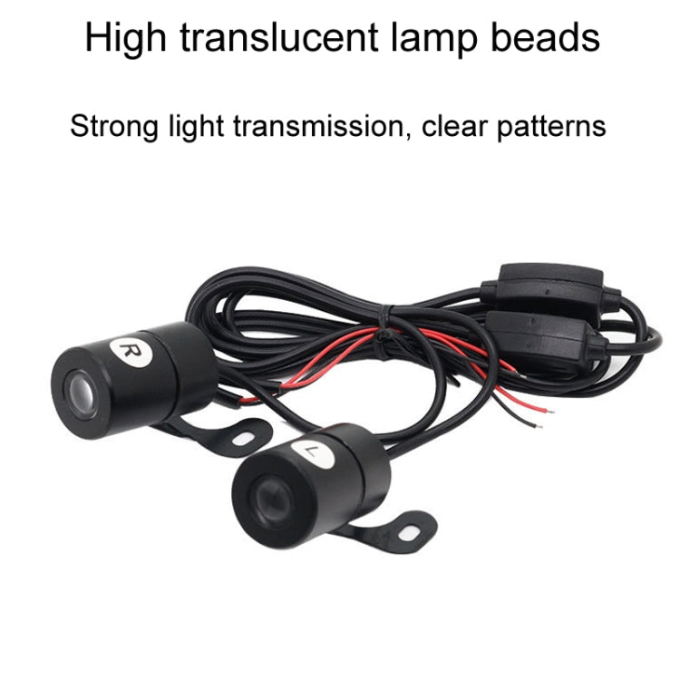 1pair Motorcycle Angel Wings Welcome Light LED Chassis Modified Wings Projector Light(Blue) - Decorative Lights by PMC TechLife | Online Shopping South Africa | PMC TechLife | Buy Now Pay Later Mobicred