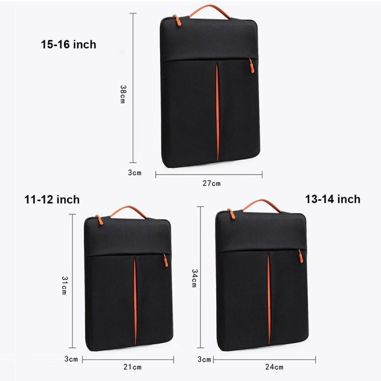 13-14 Inch Portable Laptop Sleeve Bag Travel Carry Case Cover(Black) - 13.3 inch by PMC Jewellery | Online Shopping South Africa | PMC Jewellery | Buy Now Pay Later Mobicred