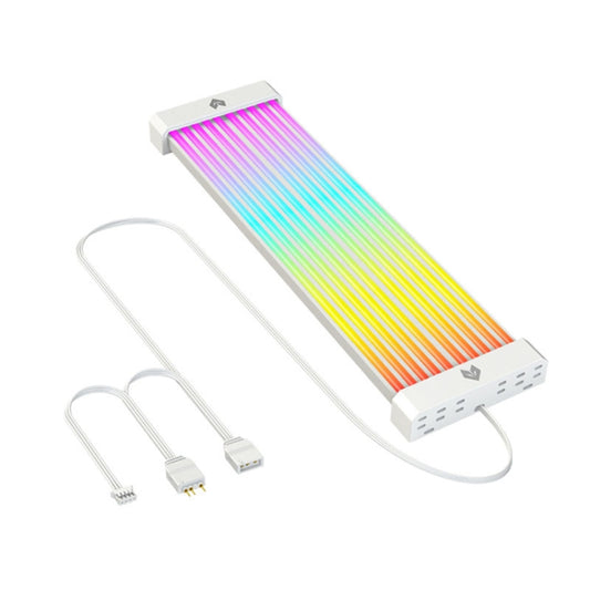 AOSOR Al200 Neon Cable Computer Motherboard Graphics Card Glow Board Power Supply Line Decoration(White) - PCIE Cable by AOSOR | Online Shopping South Africa | PMC Jewellery | Buy Now Pay Later Mobicred