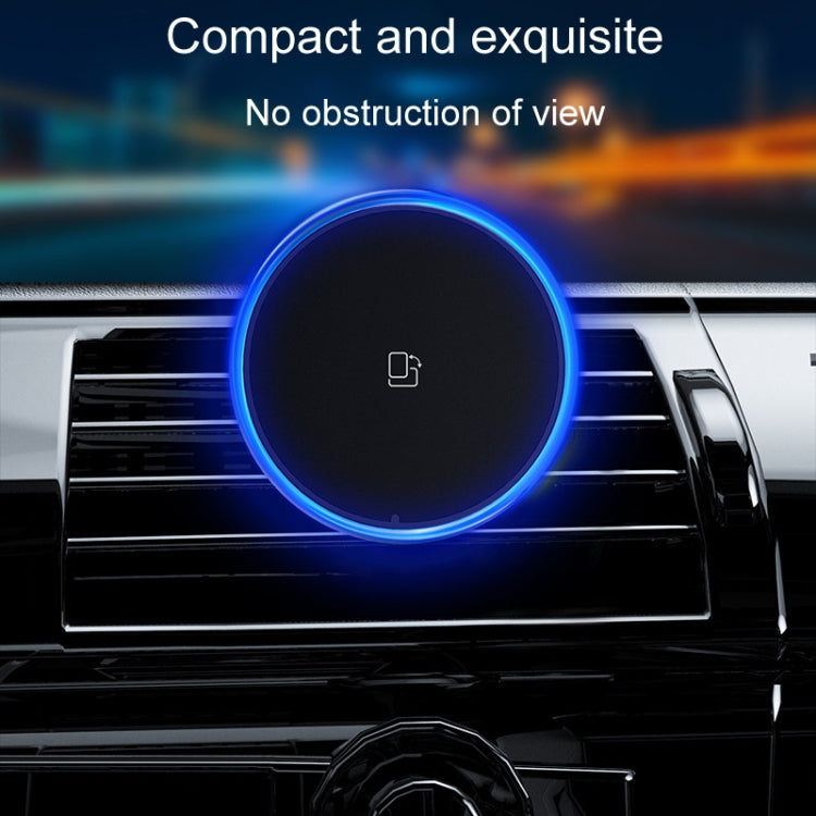 Car Magnetic Wireless Charging Cell Phone Holder With Ambient Light, Style: Colorful Light - Wireless Charger Holders by PMC TechLife | Online Shopping South Africa | PMC TechLife | Buy Now Pay Later Mobicred