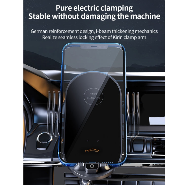 Car Air Outlet Smart Induction Wireless Charging Mobile Phone Holder(Black 66W) - Wireless Charger Holders by PMC Jewellery | Online Shopping South Africa | PMC Jewellery | Buy Now Pay Later Mobicred