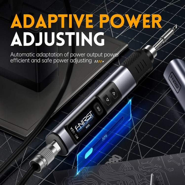 FNIRSI Portable Constant Temperature Soldering Iron Set, Model: HS-02A Standard 6 Head - free shipping - PMc TechLife - Order now!
