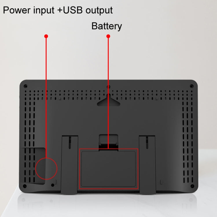 Wireless Weather Station Wind Speed Rain And Wind Direction Detection Weather Forecast Clock(Black) - Indoor Thermometer by PMC TechLife | Online Shopping South Africa | PMC TechLife | Buy Now Pay Later Mobicred