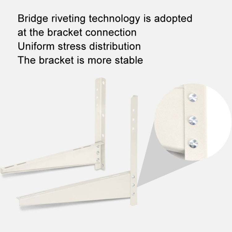 AC1523 2-3HP Thickened Cold Rolled Steel Air Conditioner Outside Unit Bracket Universal Air Conditioner Wall Mount Support - free shipping - PMC TechLife - Order now!