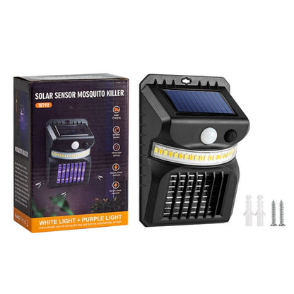 E-SMARTER W792 LED Solar Wall Light With Purple Light Mosquito Control Function Human Intelligent Sensor Outdoor Garden Lamp, Specification: White Light - Solar Lights by E-SMARTER | Online Shopping South Africa | PMC Jewellery | Buy Now Pay Later Mobicred